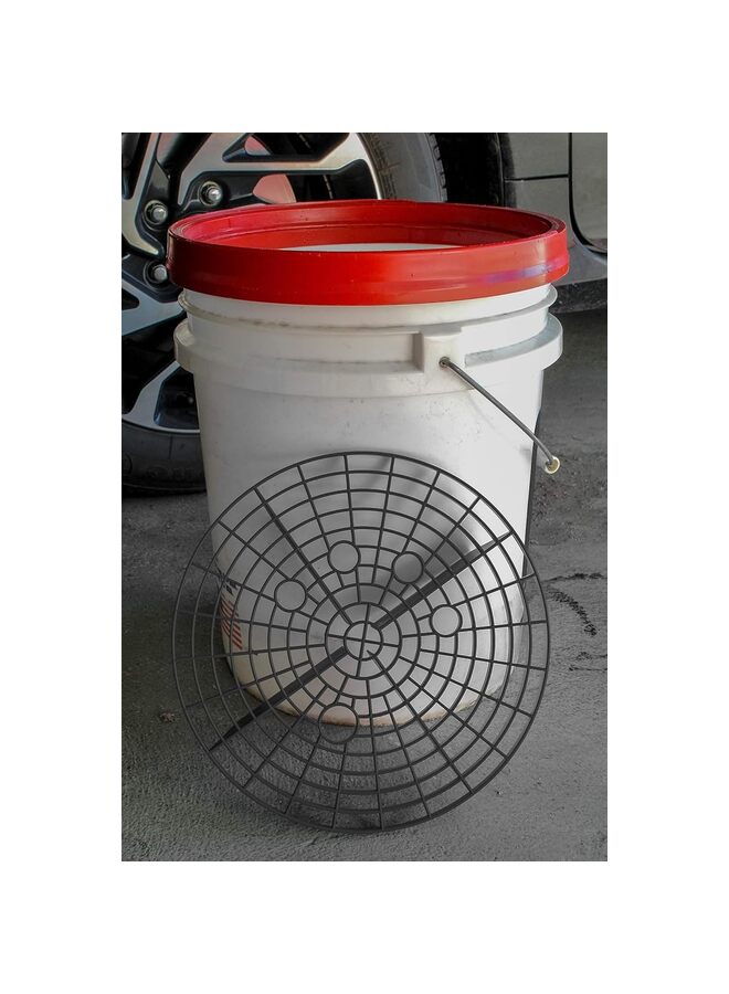 LAMAY Automotive Bucket Insert Grit Trap for Car Wash and Detail Kits, Helps Dirt and Debris from Microfiber, Mitts, Cloths, and Sponges,Car wash filter (Color : Black) - Image 3